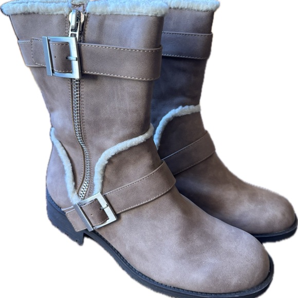 Charles By Charles David Shoes - Charles By Charles David Tan Moto Boots